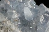 Celestine (Celestite) Crystal Cluster - Icy Blue Crystals #37094-1